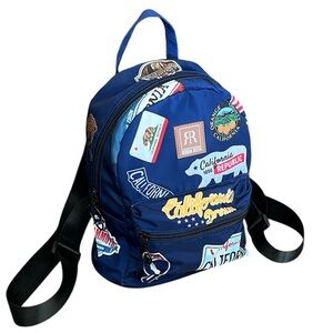 ROBIN RUTH California Dream Blue California theme Small Backpack Purse